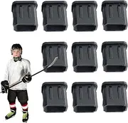 Hockey Stick End Caps | Rubber End Plug Cover for Ice Hockey | 10x Hockey Club End Protection Cover, Easy to Install Stick End Tape Protectors for Hockey