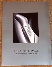 1999 RENAULT ESPACE & GRAND ESPACE Sales Brochure Alize RTX RXE - New Old Stock!
