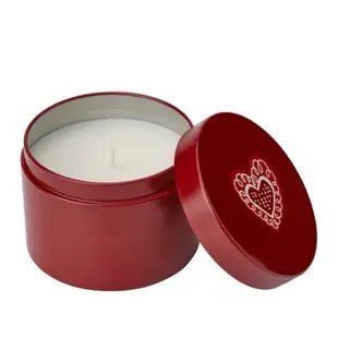 IKEA 香氛鐵罐蠟燭 現貨👍香味：肉桂/甜味/紅色, 燃燒時間：20 時