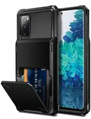 Samsung Galaxy S20 FE Wallet Case Heavy Duty Rugged Hard Protective Rubber Cover