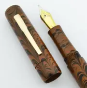 Peyton Street Pens Zayante Fountain Pen - Brown Ripple Ebonite, JoWo Nibs (New)