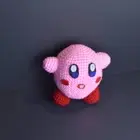 Kirby Inspired Fan Art Handmade Crochet Stuffed Plushie