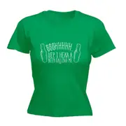 Alcohol Ssshhh Yep Hear A Beer Calling Me - Funny Novelty Womens T-Shirt T Shirt Tshirt