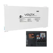 VoltX 12V 100Ah Blade Lithium Battery + Switch Panel ON-OFF Control Box (Connect 17 Devices)