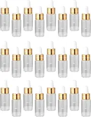 3ml Glass Bottles Essential Oil Containers Dropper 50 Pack for Travel Business Sports Outdoor Use