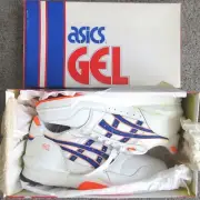NIB NEW Men 9.5 1989 ASICS GEL GT II RUNNING SHOE SNEAKER ORANGE BLUE WHT SL03