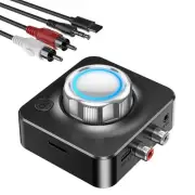 Bluetooth Receiver for Home Stereo, RCA to Wireless Adapter with 3D Surround,...