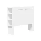 Headboard Bed Head Double Size Bedhead with Storage Shelves White