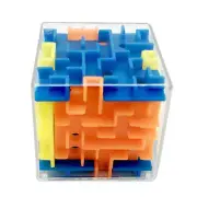 3D Maze Magic Cube Six-sided Transparent Puzzle Speed Cube Rolling Ball Toys