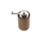 Cylindrical Wooden Spice Mill Adjustable Coarseness Grinding Bottle Kitchen