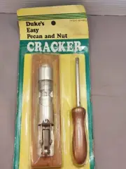Duke's Easy Pecan and Nut Cracker Steel Wood Handle Walnut Hazelnut Almond