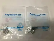 2-Amphenol 031-236 RF/Coaxial Connector BNC Coaxial Straight Bulkhead 50-ohms