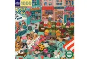 1000pc eeBoo Jigsaw Puzzle 58.4cm Educational Game England Green Market 14+