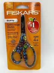 Fiskars blunt tip safety scissors ages 4 and up crazy face