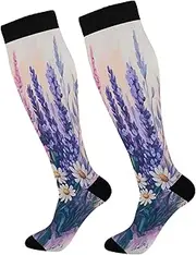 [Caihoyu] Compression Socks For Women & Men Compression Sock 15-20 mmHg for Nurses, Pregnancy, Flying, Running,Travel