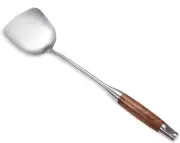 Wok Spatula, 18/10 Stainless Steel Professional Wok Spatula Turner with Heat Re