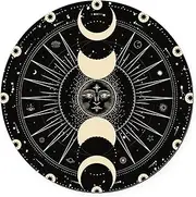 CafePress Celestial Phases: Moonlit Magic Under The Stars Round Car Magnet
