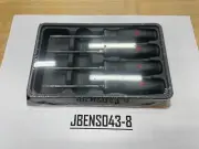 Snap-on Tools USA NEW 4pc TITANIUM Soft Grip Mini TORX Screwdriver Set SGTX40BDT