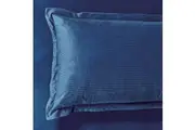 Set of 2 Super Soft Corduroy Velvet Standard Pillowcase - Navy Blue