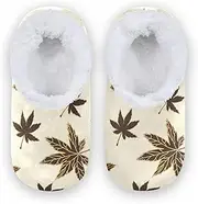 [Caihoyu] Slippers for Kids Girls Boys Coral Fleece Non-Slip Lightweight House Slipper Socks Hotel Travel Bedroom Airplane Party