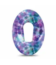 ExpressionMed Dexcom G6 Purple Tie Dye Patch 4 Pack