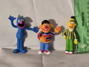 3 Sesame Street PVC Figures: 3" Grover Ernie & Bert