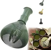 Silicone Matcha Brush, Food Grade Whisk, Resin Chasen Brush, Reusable Powder Whisk (Green)