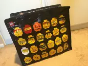 Lego Action Figures Head Nylon Zipped Storage Bag Pouch Limited Edition 851864