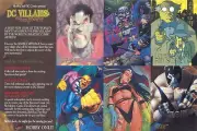 DC Villains The Dark Judgement 1995 Skybox Uncut 6-Card Prototype Promo Sheet