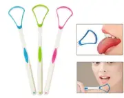 3 Tongue Scraper Cleaner Set–Advanced Plaque Removal Tool for Adult Oral Hygiene