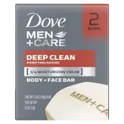 Dove Men+Care Men's Bar Soap More Moisturizing Than Deep Clean Effectively...