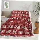 Christmas Throw Blanket, Holiday Throw Blanket, Christmas Tree Snowman 50X60