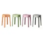Round Stool Dressing Stool Save Space Practical Stackable Stool Dining Table