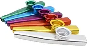 ERINGOGO 6pcs Small Kazoo Flutes Metal Music Instruments for Beginners Accompaniment Kazoo Instruments with Strong Resonance Lightweight and Portable for