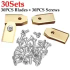 60Sets Lawn Robot Blade Titanium Plating Lawn Mover Replacement Blade for Husqva