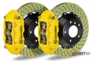 Brembo Rear GT Big Brake 4Pot Caliper Yellow 380x28 Drill Disc 958 Cayenne S 11+ (for: Porsche)