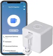 [UanTii] Smart Fingerbot Tuya Bluetooth Switch Button Pusher Bluetooth Smart Switch Works with Tuya Smart Life App (Fingerbot-White)