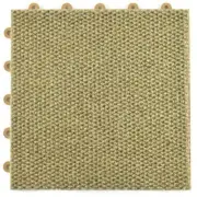 Greatmats Carpet Tile 12.125" x 12.125" Interlocking Tan Hobnail (20.4-Sq-Ft)