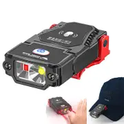 Smiling Shark Rechargeable Waterproof LED Cap Light Ultra Bright Hands Clip Lamp for Outdoor Activities Fishing Camping