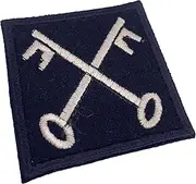 [Hornbeam Militaria] Reproduction WW2 Era British Army Insignia, British 2nd Infantry Division Patch, Sew On, Black, s