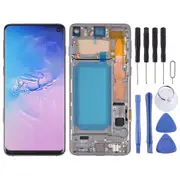 Wigento For Samsung Galaxy S10 SM-G973 Display Full TFT LCD with Frame Black Unit Touch Spare Part Repair (Without Fingerprint)