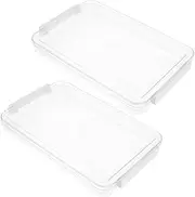 jojofuny Plastic File Folder Office School Photo Organizer Flat Storage Bins Lids Magazine Bin