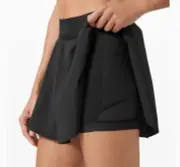 NWT Lululemon Court Rival HR Skirt Authentic Size 4 Black