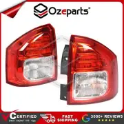 Pair LH+RH Tail Light Lamp (LED Non Tinted Red) For Jeep Compass MK 2012~2016 (for: Jeep)