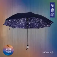 在飛比找蝦皮購物優惠-天文傘 大號雨傘 男女雙人傘 全天星圖兩用摺疊星空傘 星官傘