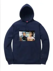 Supreme Nan Goldin Misty & Jimmy Paulette Hoodie Sweatshirt Navy - Medium NWT
