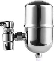 [Engdenton] Faucet Water Filter Stainless-Steel Reduce Chlorine High Water Flow, Water Purifier with Ultra Adsorptive Material, Water Filters for Faucets-Fits Standard Faucets