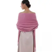 Winter Scarfs for Women Pashmina Shawls Wraps for Evening Dresses Dull Pink