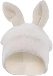 [WOFASHPURET] Rabbit Ears Beanie Newborn Bonnet Knitted Hat Girl Hats Ladies Hat Adorable Cap Warm Knitted Cap Warm Hat Hats Hats Caps Wool Lady Hat Chenille Fabric