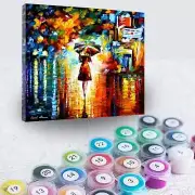 Leonid Afremov a RAIN PRINCESS Paint By Numbers Full Kit DIY Painting On Canvas